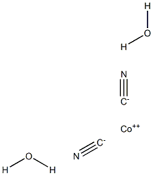 Cobalt dicyanide dihydrate 구조식 이미지