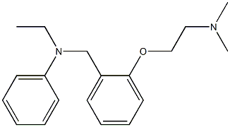 N-Ethyl-N-phenyl-o-[2-(dimethylamino)ethoxy]benzylamine 구조식 이미지