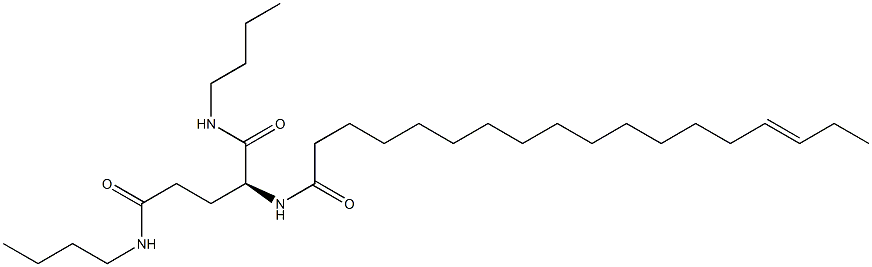 N2-(15-Octadecenoyl)-N1,N5-dibutylglutaminamide Structure