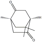 (1S,4R)-1,8,8-Trimethylbicyclo[2.2.2]octane-2,5-dione 구조식 이미지