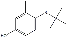 4-(tert-Butylthio)-3-methylphenol 구조식 이미지