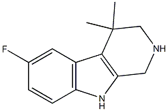 1,2,3,4-Tetrahydro-4,4-dimethyl-6-fluoro-9H-pyrido[3,4-b]indole 구조식 이미지