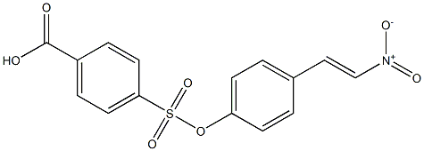 4-[4-[(E)-2-Nitroethenyl]phenoxysulfonyl]benzoic acid Structure