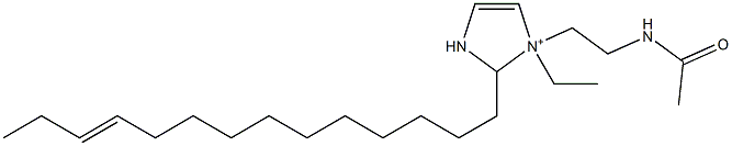 1-[2-(Acetylamino)ethyl]-1-ethyl-2-(11-tetradecenyl)-4-imidazoline-1-ium Structure
