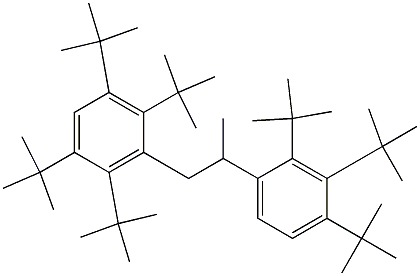 1-(2,3,5,6-Tetra-tert-butylphenyl)-2-(2,3,4-tri-tert-butylphenyl)propane 구조식 이미지