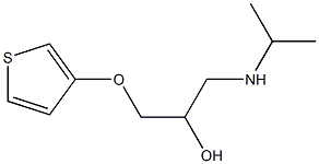 1-(Isopropylamino)-3-(3-thienyloxy)-2-propanol Structure