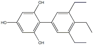 2-(3,4,5-Triethylphenyl)benzene-1,3,5-triol 구조식 이미지