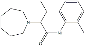 N-(2-Methylphenyl)-2-[(hexahydro-1H-azepin)-1-yl]butanamide Structure