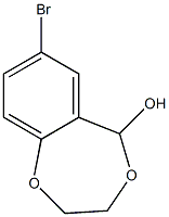 7-Bromo-2,3-dihydro-5H-1,4-benzodioxepin-5-ol 구조식 이미지