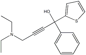 4-(Diethylamino)-1-phenyl-1-(2-thienyl)-2-butyn-1-ol 구조식 이미지