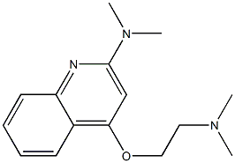 N,N-Dimethyl-4-[2-(dimethylamino)ethoxy]-2-quinolinamine 구조식 이미지