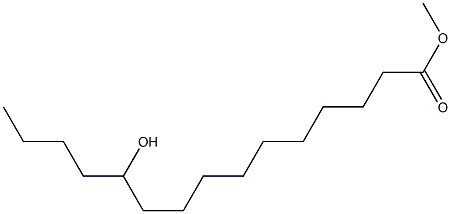 11-Hydroxypentadecanoic acid methyl ester Structure