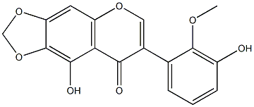 2'-Methoxy-6,7-(methylenedioxy)-3',5-dihydroxyisoflavone Structure