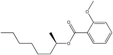 (-)-2-Methoxybenzoic acid (R)-1-methylheptyl ester 구조식 이미지