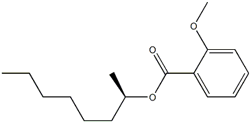 (-)-2-Methoxybenzoic acid (R)-1-methylheptyl ester Structure