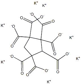 1,1,2,2,3,4,4-Cyclopentaneheptacarboxylic acid heptapotassium salt 구조식 이미지