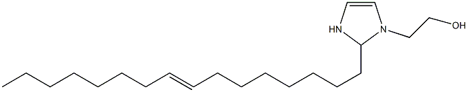 2-(8-Hexadecenyl)-4-imidazoline-1-ethanol Structure