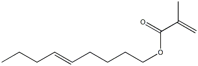 Methacrylic acid (5-nonenyl) ester 구조식 이미지