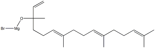 1,5,9,13-Tetramethyl-1-vinyl-4,8,12-tetradecatrien-1-yloxymagnesium bromide Structure