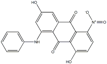 1-Anilino-3,8-dihydroxy-5-nitroanthraquinone Structure