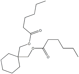 1,1-Cyclohexanedimethanol dihexanoate 구조식 이미지