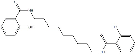 N,N'-(Nonane-1,9-diyl)bis(2-hydroxybenzamide) Structure