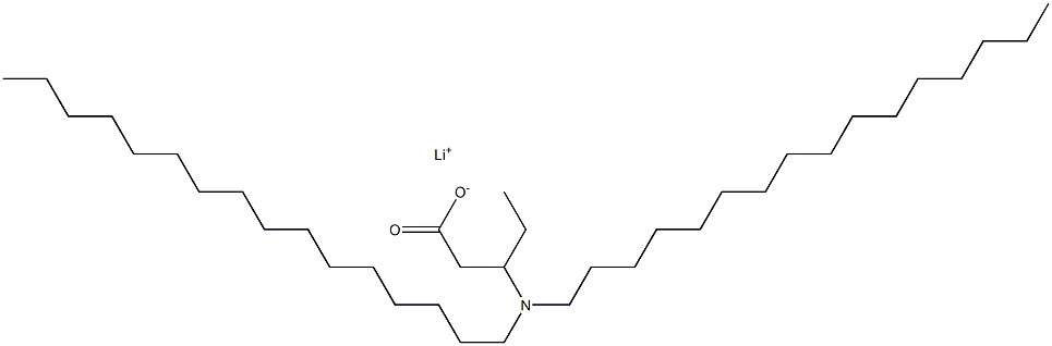 3-(Dihexadecylamino)valeric acid lithium salt 구조식 이미지