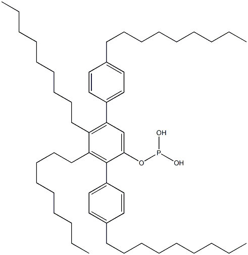 Phosphorous acid bis(4-nonylphenyl)3,4-dinonylphenyl ester 구조식 이미지