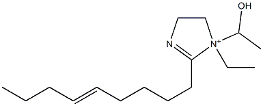 1-Ethyl-1-(1-hydroxyethyl)-2-(5-nonenyl)-2-imidazoline-1-ium 구조식 이미지