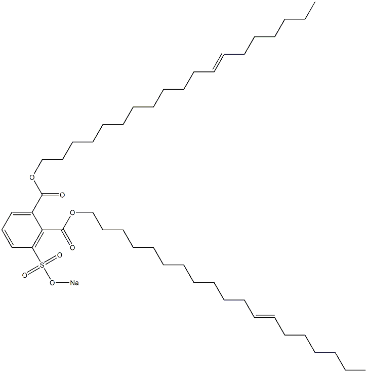 3-(Sodiosulfo)phthalic acid di(12-nonadecenyl) ester 구조식 이미지