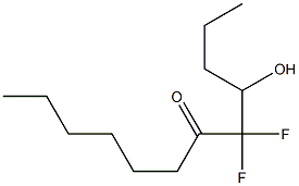 5,5-Difluoro-4-hydroxy-6-dodecanone Structure