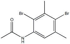 N-(3,5-Dimethyl-2,4-dibromophenyl)acetamide Structure