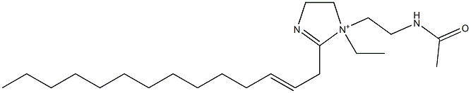 1-[2-(Acetylamino)ethyl]-1-ethyl-2-(2-tetradecenyl)-2-imidazoline-1-ium 구조식 이미지