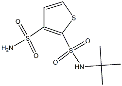 N-tert-Butyl-3-sulfamoylthiophene-2-sulfonamide 구조식 이미지