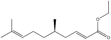 [R,(-)]-5,9-Dimethyl-2,8-decadienoic acid ethyl ester Structure