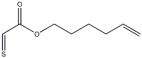 2-Thioxoacetic acid 5-hexenyl ester 구조식 이미지