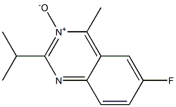 2-Isopropyl-4-methyl-6-fluoroquinazoline 3-oxide Structure