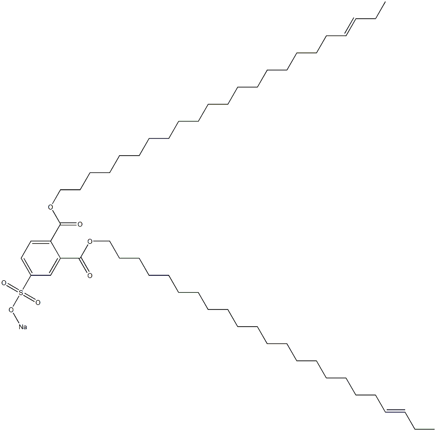 4-(Sodiosulfo)phthalic acid di(20-tricosenyl) ester 구조식 이미지