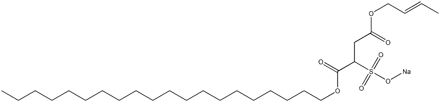 2-(Sodiosulfo)succinic acid 1-icosyl 4-(2-butenyl) ester 구조식 이미지