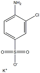 4-Amino-3-chlorobenzenesulfonic acid potassium salt Structure