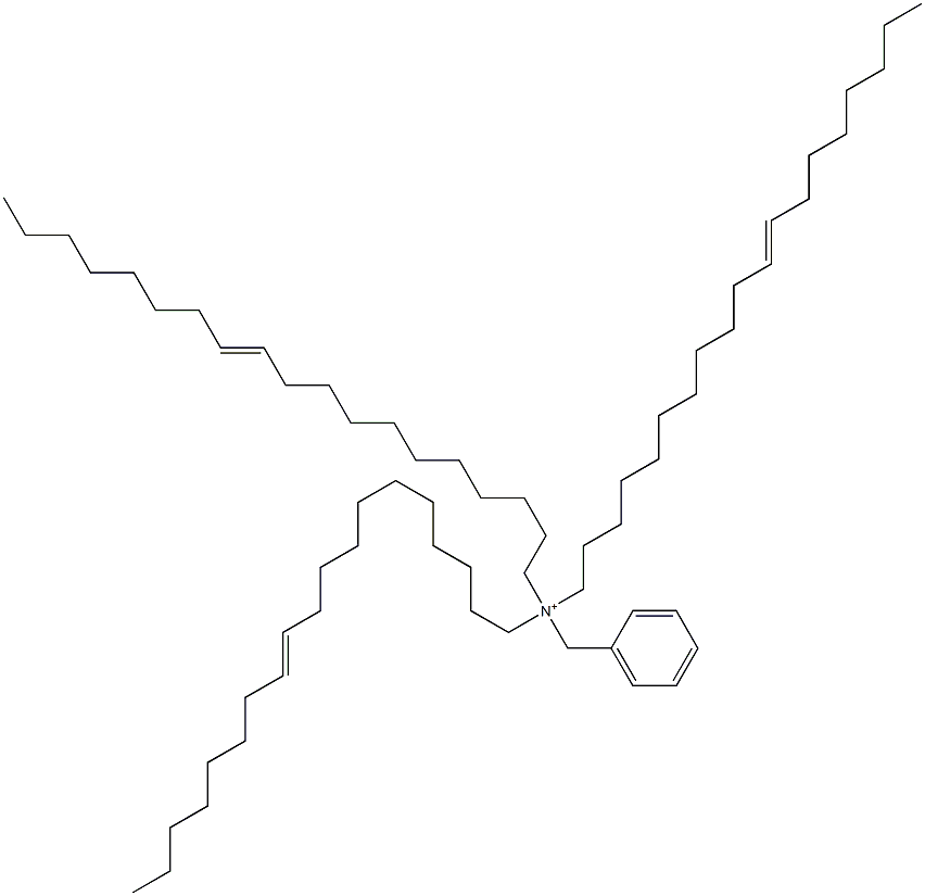 Tri(11-nonadecenyl)benzylaminium Structure