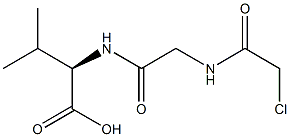(R)-2-[[[(Chloroacetyl)amino]acetyl]amino]isovaleric acid Structure
