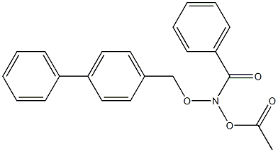 N-(4-Phenylbenzyloxy)-N-acetoxybenzamide 구조식 이미지