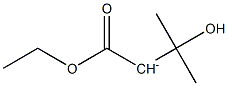 1-Ethoxy-3-hydroxy-3-methyl-1-oxobutan-2-ide 구조식 이미지