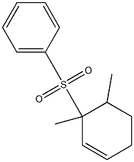 3,4-Dimethyl-3-(phenylsulfonyl)cyclohexene 구조식 이미지