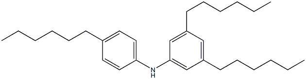 4,3',5'-Trihexyl[iminobisbenzene] 구조식 이미지