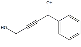 1-Phenyl-2-pentyne-1,4-diol 구조식 이미지