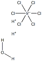 Dihydrogen hexachloroiridate(IV) hydrate, 99% (metals basis), Ir 38-42% 구조식 이미지