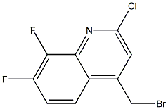 4-(bromomethyl)-2-chloro-7,8-difluoroquinoline 구조식 이미지
