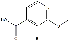 3-Bromo-2-methoxy-4-pyridinecarboxylic acid Structure